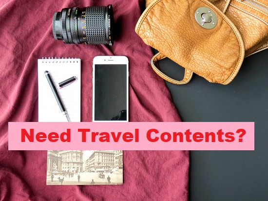 Travel Content Writing for Travel Websites and Companies