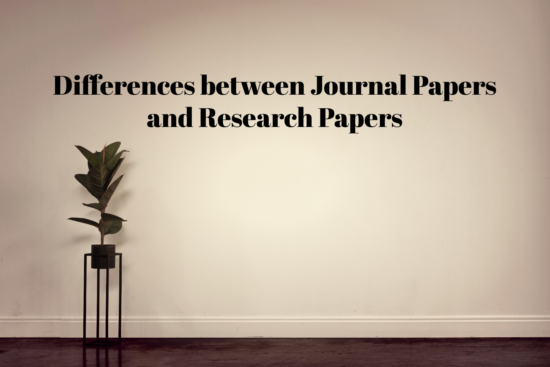 differences between journal and research paper