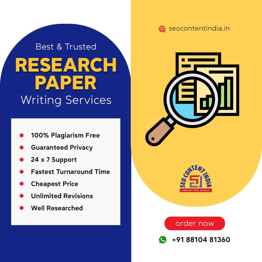 Research Paper Editing Services in India